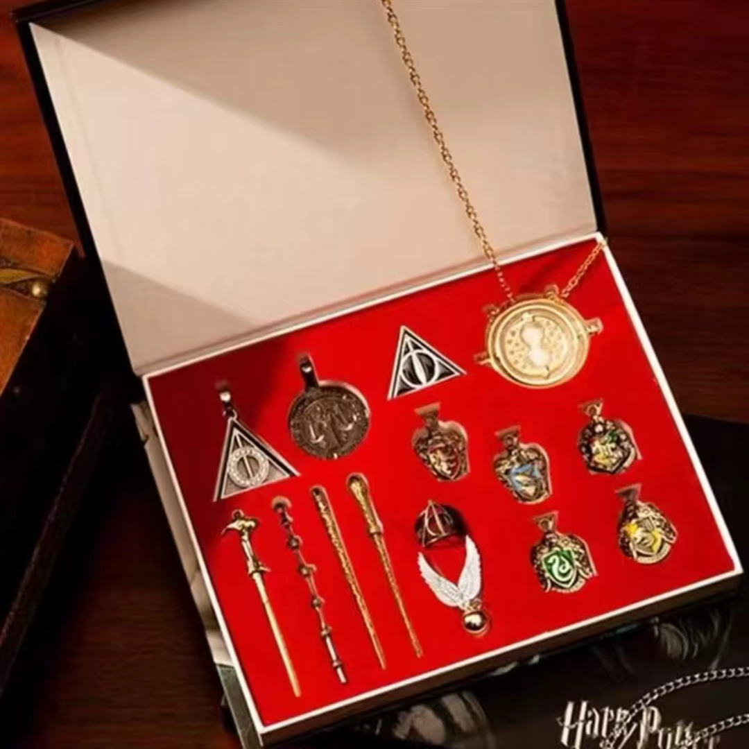 Harry Potter NikNak Gift Set with Wands, Rings & Bookmarks