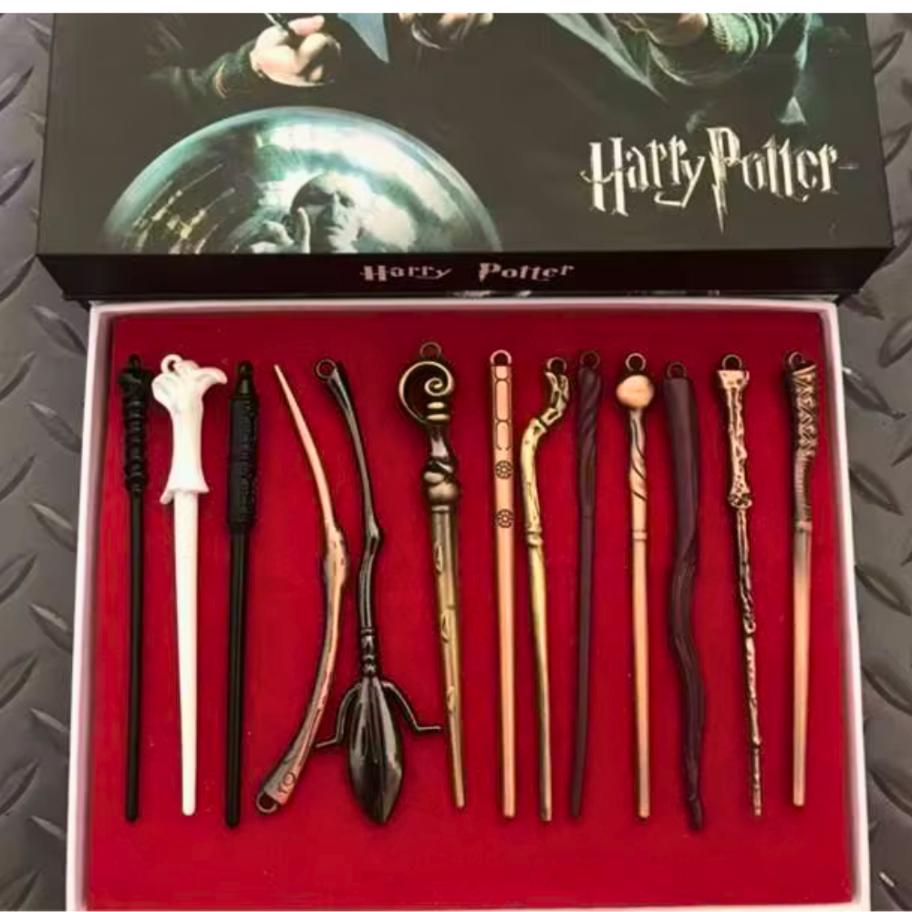 Harry Potter NikNak Gift Set with Wands, Rings & Bookmarks