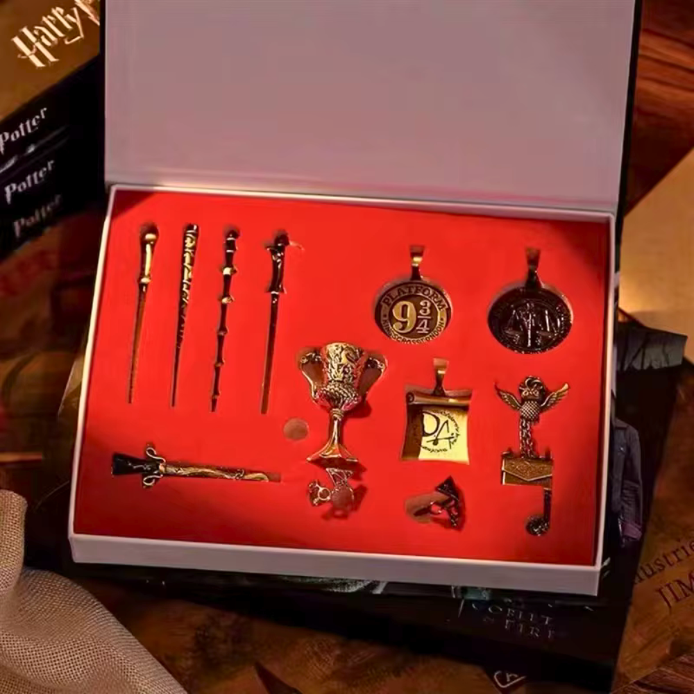 Harry Potter NikNak Gift Set with Wands, Rings & Bookmarks